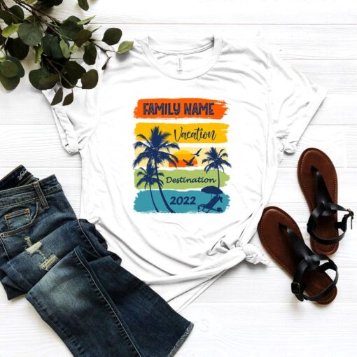 Custom Family Vacation Shirt, Personalized Family Shirt, Family Matching Shirt, Customized Summer Shirt