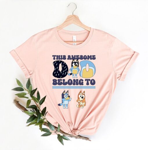 Custom This Awesome Dad Belongs To T-shirt, Dad Personalized Gift, Fathers Day Shirt, Gifts for Dad, Dad Birthday Gift