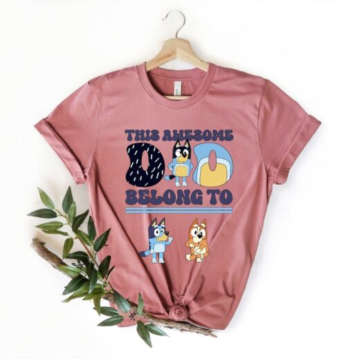 Custom This Awesome Dad Belongs To T-shirt, Dad Personalized Gift, Fathers Day Shirt, Gifts for Dad, Dad Birthday Gift