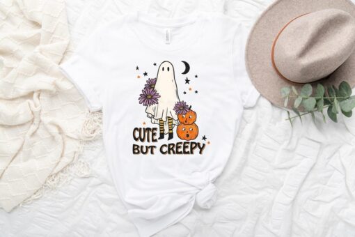 Cute But Creepy Halloween Shirt, Spooky Vibe T-Shirt, Halloween Shirt, Retro Halloween Shirt