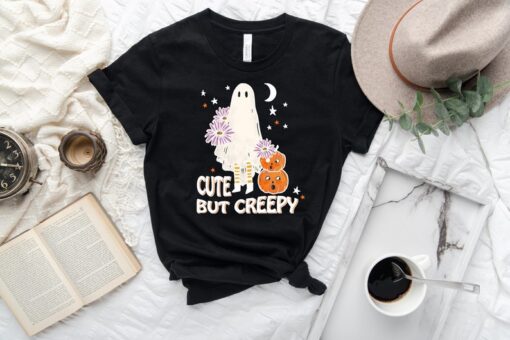 Cute But Creepy Halloween Shirt, Spooky Vibe T-Shirt, Halloween Shirt, Retro Halloween Shirt