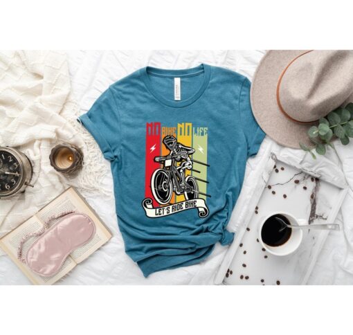 Skeleton Retro Bike Shirt, Cycling T-Shirt