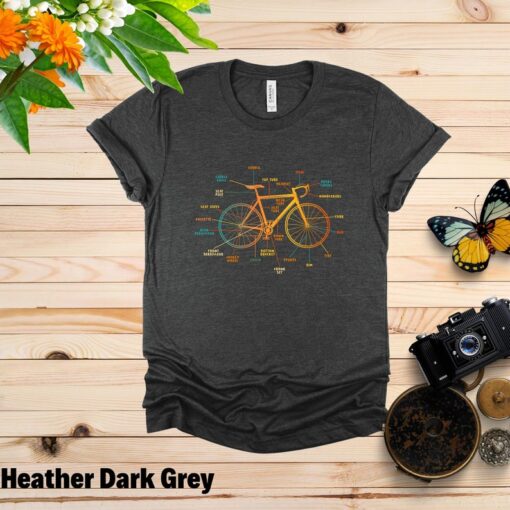 Anatomy Of A Bicycle Shirt, Cycling T-shirt