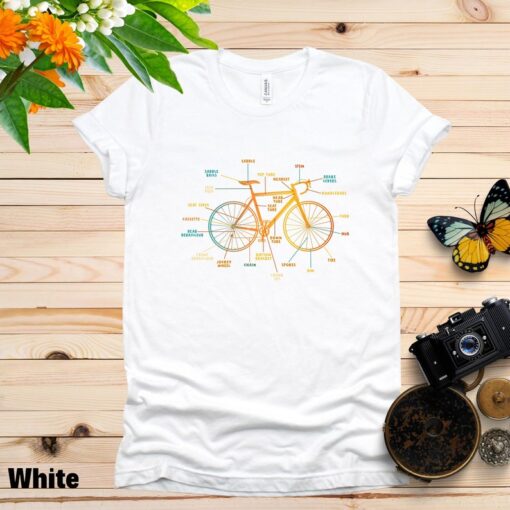 Anatomy Of A Bicycle Shirt, Cycling T-shirt