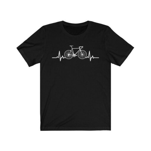 Heartbeat Cycling Shirt for Men Women, Road Bike Clothes