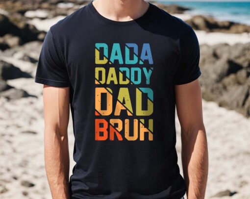 Dada Daddy Dad Bruh Shirt, New Dad Shirt, Retro Vintage Graphic Dad Shirt