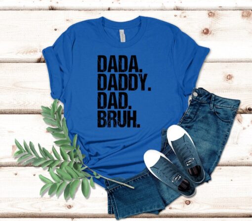 Dada Daddy Dad Bruh Shirt, Retro Vintage Dada Shirt, Fathers Day Shirt Gift