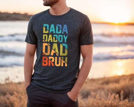 Dada Daddy Dad Bruh Shirt, New Dad Shirt, Retro Vintage Graphic Dad Shirt