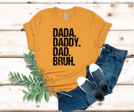 Dada Daddy Dad Bruh Shirt, Retro Vintage Dada Shirt, Fathers Day Shirt Gift