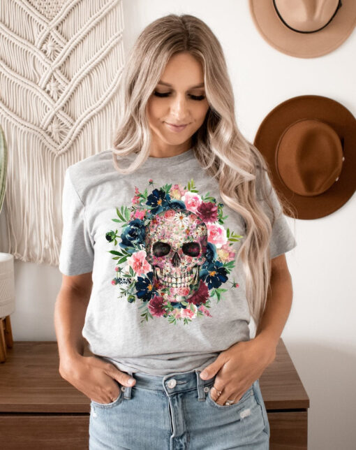 Day of the dead, Sugar Skull shirt, Mexico shirt