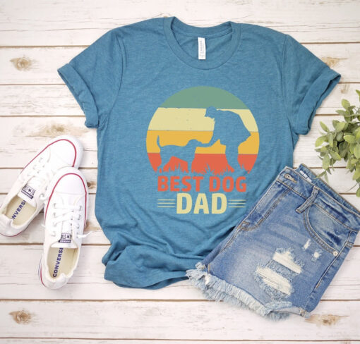 Dog Dad Shirt, Best Dog Dad Ever Shirt, Fathers Day Gift, Dog Lover Gift Funny Shirt Men