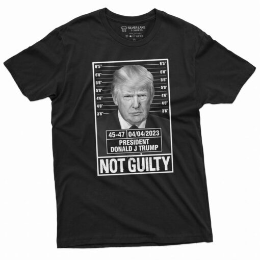 Donald Trump Police Mugshot Photo T-shirt Not Guilty 45-47 President Tee shirt DJT arrest US presidential elections Trump Support Tee