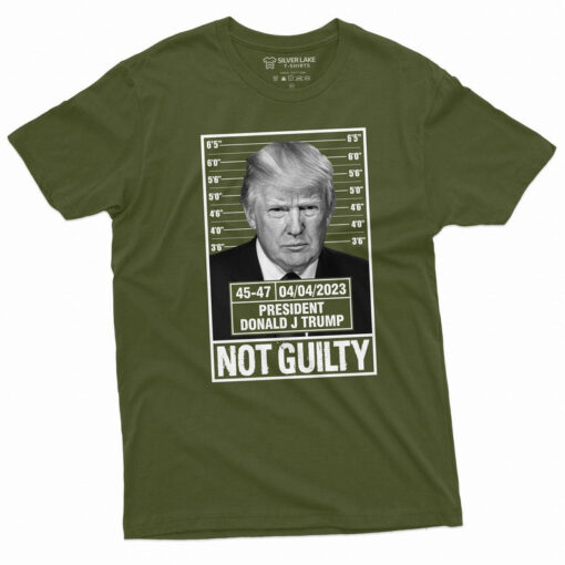 Donald Trump Police Mugshot Photo T-shirt Not Guilty 45-47 President Tee shirt DJT arrest US presidential elections Trump Support Tee