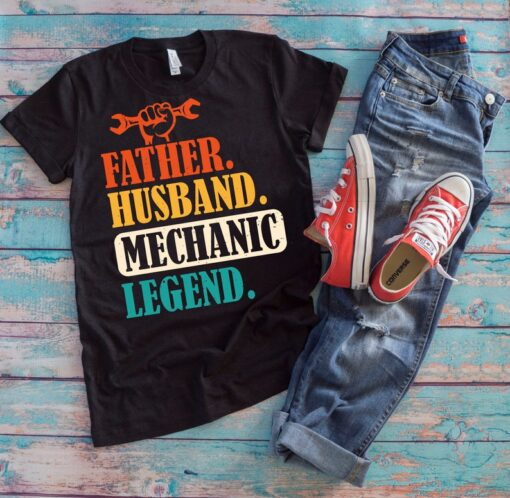 Mechanic Dad Shirt | Father Husband Mechanic Legend | Fixologist Dad Handyman Pops Father's Day Gift