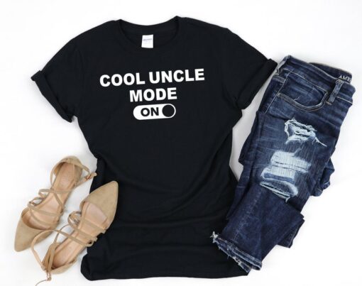 Cool Uncle Mode On Shirt, Uncle Shirt, Cool Uncle Shirt, New Uncle T-Shirt, Uncle Tee