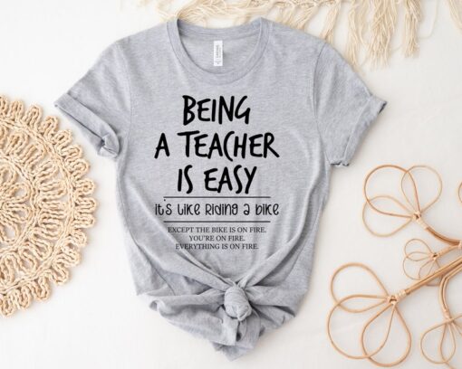 Funny Teacher T-shirt, Cute Teacher Shirt, Back To School Tees, New Teacher Tops,Motivation Tshirt,Inspirational Outfit