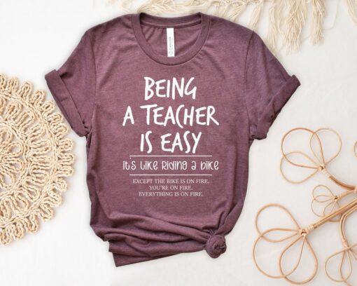 Funny Teacher T-shirt, Cute Teacher Shirt, Back To School Tees, New Teacher Tops,Motivation Tshirt,Inspirational Outfit