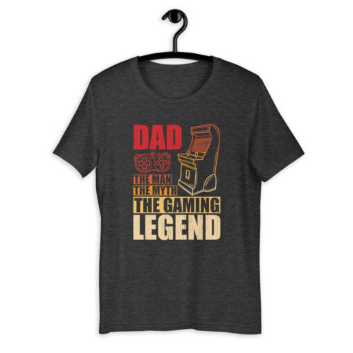 Gamer Dad Shirt | Dad The Man The Myth The Gaming Legend | Vintage Father's Day Gift For Video Game Lovers