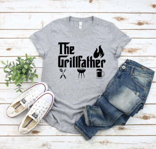 Gift For Dad, Dad Shirt, Best Dad Shirt, Daddy Tshirt, The Grillfather, BBQ T-shirt, Fathers Day Gift