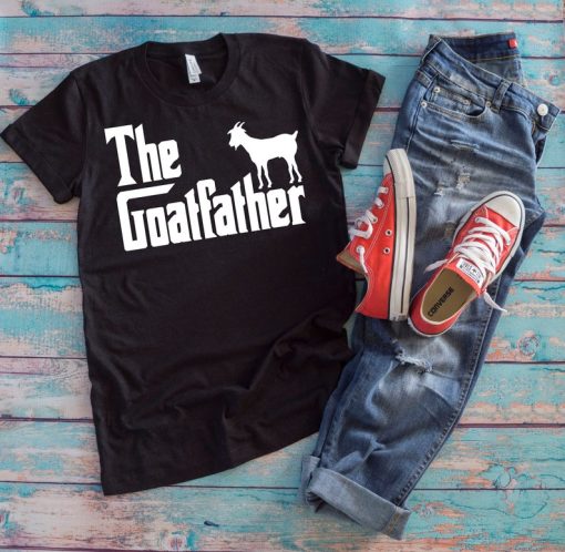 Goat Father Shirt | The Goatfather | Funny Prank Greatest Dad Goat Lover Father's Day Gift