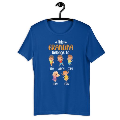 Grandfather Shirt | This Grandpa Belongs To | Funny Family Love Father's Day Gift