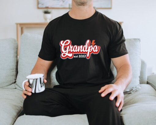 Grandpa Custom Est Shirt, Personalized Grandpa Shirt, Custom Date T-Shirt, New Grandpa Gift