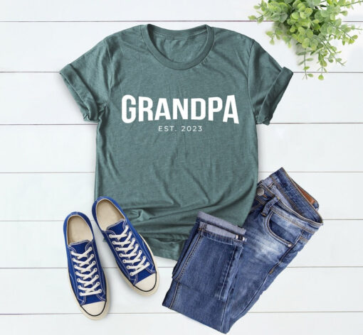 Grandpa Est 2023 Shirt, Grandpa Shirt, New Grandpa Shirt, Gift for Grandpa, Papa Shirt, Father's Day Gift