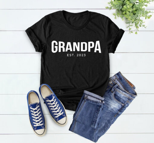 Grandpa Est 2023 Shirt, Grandpa Shirt, New Grandpa Shirt, Gift for Grandpa, Papa Shirt, Father's Day Gift