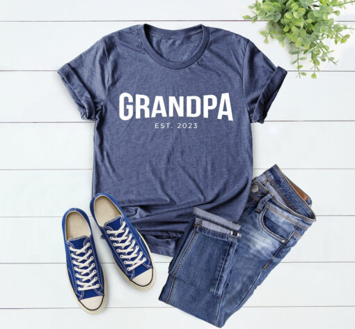 Grandpa Est 2023 Shirt, Grandpa Shirt, New Grandpa Shirt, Gift for Grandpa, Papa Shirt, Father's Day Gift