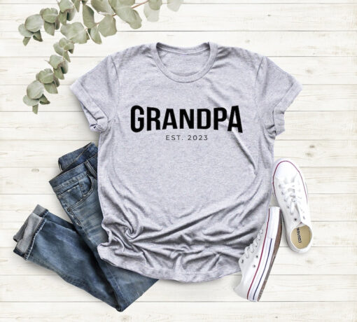 Grandpa Est 2023 Shirt, Grandpa Shirt, New Grandpa Shirt, Gift for Grandpa, Father's Day Gift