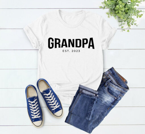 Grandpa Est 2023 Shirt, Grandpa Shirt, New Grandpa Shirt, Gift for Grandpa, Papa Shirt, Father's Day Gift