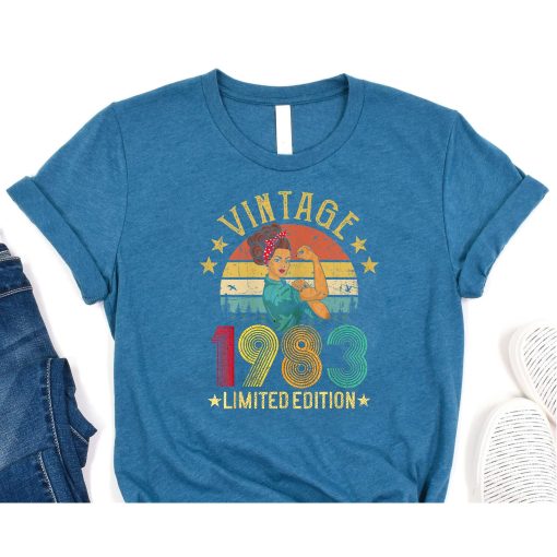 Vintage 1983 Made In 1983 40th Birthday Women 40 Years Old T-Shirt