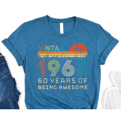 Vintage 1963 60 Years Old 60th Birthday Gifts T-Shirts