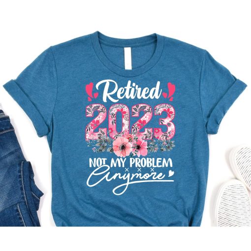 Retired 2023 Funny Retirement Gifts For Women 2023 Cute Pink T-Shirts