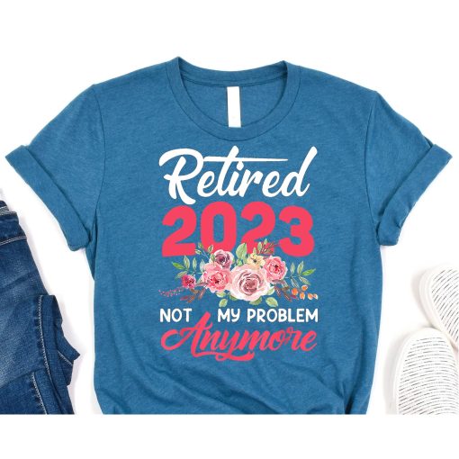 Retired 2023 Cute Pink Funny Retirement Gifts For Women 2023 T-Shirts