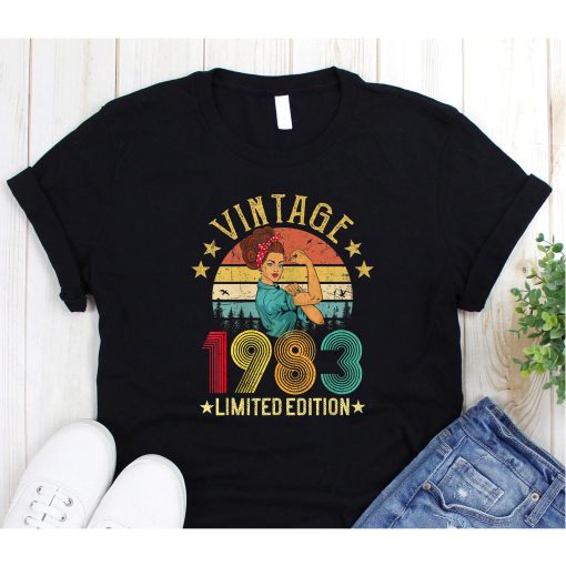 Vintage 1983 Made In 1983 40th Birthday Women 40 Years Old T-Shirt