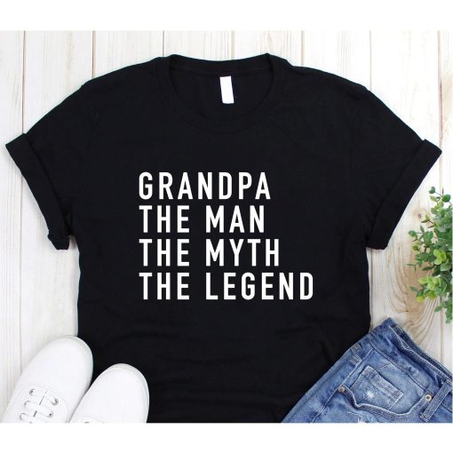 Grandpa The Man The Myth The Legend Shirt,Gift for Him ,Grandpa,Gramps,Grandfather,Dad Shirt,Grandpa Shirt