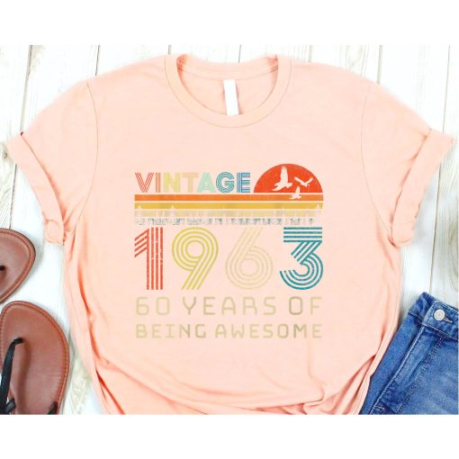 Vintage 1963 60 Years Old 60th Birthday Gifts T-Shirts