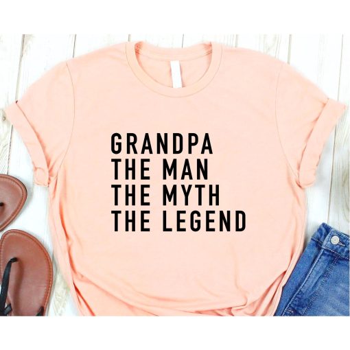 Grandpa The Man The Myth The Legend Shirt,Gift for Him ,Grandpa,Gramps,Grandfather,Dad Shirt,Grandpa Shirt