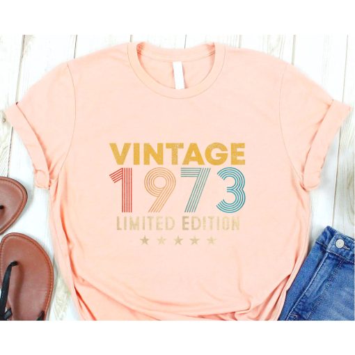 Vintage 1973 50th Birthday Gifts For Men Women T-Shirts