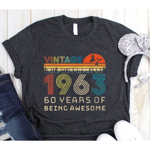 Vintage 1963 60 Years Old 60th Birthday Gifts T-Shirts