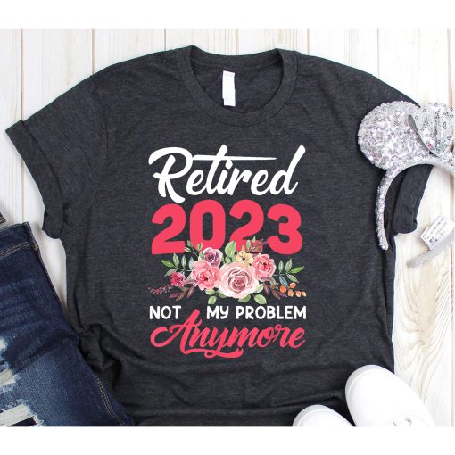 Retired 2023 Cute Pink Funny Retirement Gifts For Women 2023 T-Shirts