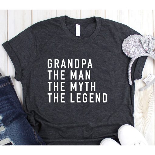 Grandpa The Man The Myth The Legend Shirt,Gift for Him ,Grandpa,Gramps,Grandfather,Dad Shirt,Grandpa Shirt