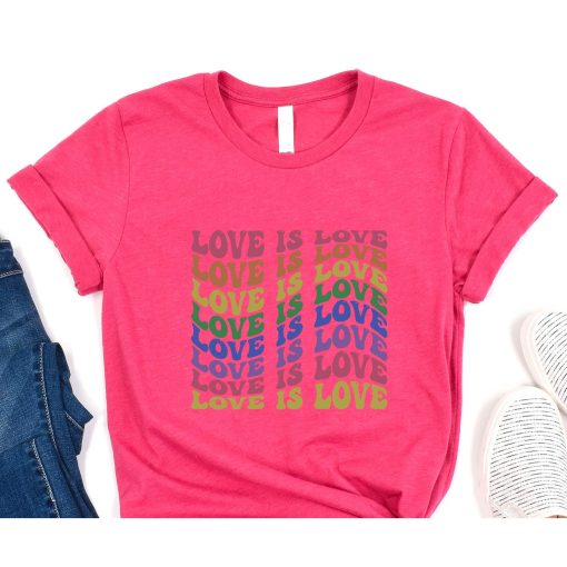 Love is Love T-Shirt, Womens Love is Love Shirt, Pride Shirt, Mens Love is Love Shirt, Kindness Shirts, LGBTQ Support Tees, Gay Pride Shirt