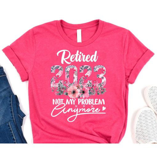 Retired 2023 Funny Retirement Gifts For Women 2023 Cute Pink T-Shirts