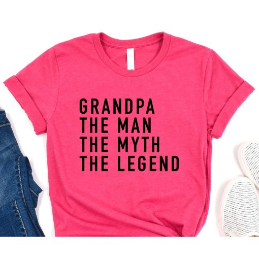 Grandpa The Man The Myth The Legend Shirt,Gift for Him ,Grandpa,Gramps,Grandfather,Dad Shirt,Grandpa Shirt