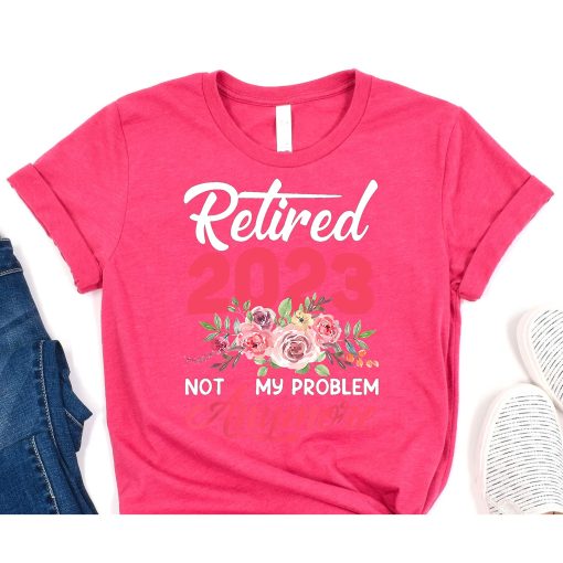 Retired 2023 Cute Pink Funny Retirement Gifts For Women 2023 T-Shirts