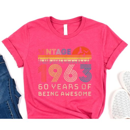 Vintage 1963 60 Years Old 60th Birthday Gifts T-Shirts