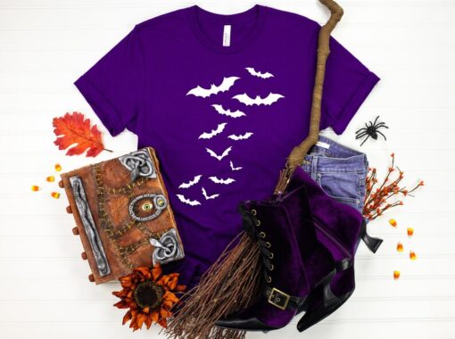 Halloween Bats Shirt, Halloween Party, Halloween 2022 Shirt, Skeleton T, Halloween Outfits, Halloween Funny Shirt