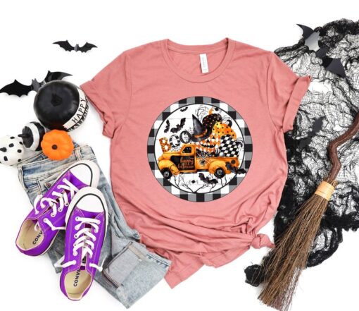 Halloween Boo Tee,Truck full of Pumpkins Spiders,Halloween Party,Halloween shirt,Hocus Pocus Shirt